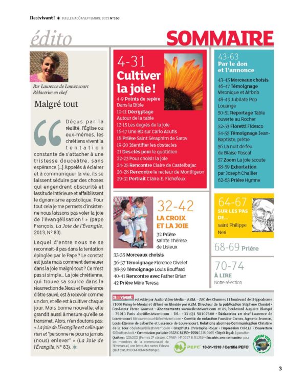 Cultiver la joie ! Réjouissez-vous sans cesse. – Image 2